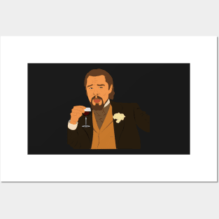 dicaprio laugh meme Posters and Art